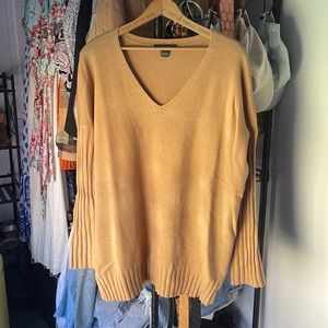 French Connection camel oversized sweater